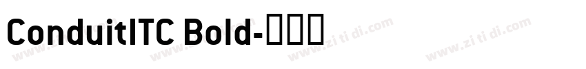 ConduitITC Bold字体转换